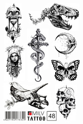 MILV Переводные татуировки №48 купить недорого в интернет магазине Beauty Prof с доставкой по Хабаровску и регионам России