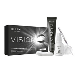 OLLIN Professional Vision Набор для окрашивания бровей и ресниц Графит купить недорого в интернет магазине Beauty Prof с доставкой по Хабаровску и регионам России