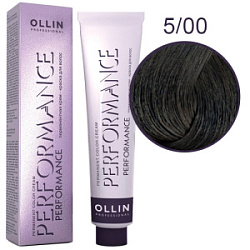 OLLIN Performance Краска  5/00 светлый шатен глубокий 60 мл купить недорого в интернет магазине Beauty Prof с доставкой по Хабаровску и регионам России