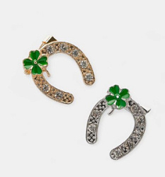 Брошь Подкова с клевером на удачу 1 шт купить недорого в интернет магазине Beauty Prof с доставкой по Хабаровску и регионам России