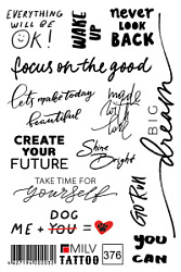 MILV Переводные татуировки №376 купить недорого в интернет магазине Beauty Prof с доставкой по Хабаровску и регионам России