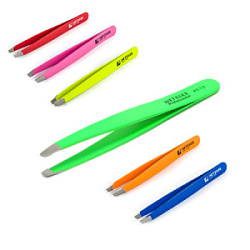 Пинцет METZGER цветные в ассортименте PT-14 купить недорого в интернет магазине Beauty Prof с доставкой по Хабаровску и регионам России