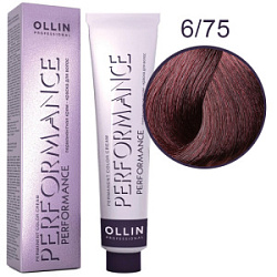 OLLIN Performance Краска  6/75 темно-русый коричнево-махагоновый 60 мл купить недорого в интернет магазине Beauty Prof с доставкой по Хабаровску и регионам России