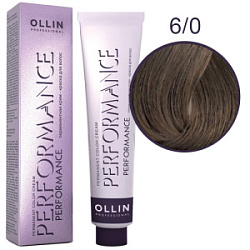 OLLIN Performance Краска  6/0 темно-русый 60 мл купить недорого в интернет магазине Beauty Prof с доставкой по Хабаровску и регионам России