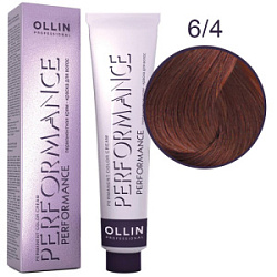 OLLIN Performance Краска  6/4 темно-русый медный 60 мл купить недорого в интернет магазине Beauty Prof с доставкой по Хабаровску и регионам России