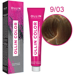 OLLIN Крем-краска  9/03 блондин прозрачно-золотистый 60 мл купить недорого в интернет магазине Beauty Prof с доставкой по Хабаровску и регионам России