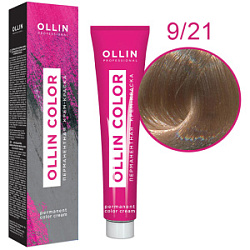 OLLIN Крем-краска  9/21 блондин фиолетово-пепельный 60 мл купить недорого в интернет магазине Beauty Prof с доставкой по Хабаровску и регионам России