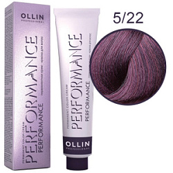 OLLIN Performance Краска  5/22 светлый шатен фиолетовый 60 мл купить недорого в интернет магазине Beauty Prof с доставкой по Хабаровску и регионам России