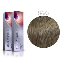 WELLA Illumina  8/93  светлый блонд сандре золотистый 60 мл купить недорого в интернет магазине Beauty Prof с доставкой по Хабаровску и регионам России