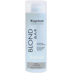 KAPOUS Blond Bar Питательный оттеночный бальзам Стальной 200 мл купить недорого в интернет магазине Beauty Prof с доставкой по Хабаровску и регионам России