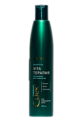 ESTEL Curex Therapy Шампунь для сухих, ослабленных и поврежденных волос 300 мл купить недорого в интернет магазине Beauty Prof с доставкой по Хабаровску и регионам России