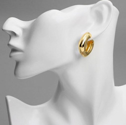 Серьги Аккорд объёмные металл золото купить недорого в интернет магазине Beauty Prof с доставкой по Хабаровску и регионам России