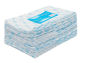 WHITE LINE Салфетка 20*30 см 50 г/м голубая 100 шт купить недорого в интернет магазине Beauty Prof с доставкой по Хабаровску и регионам России