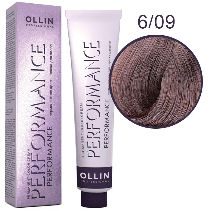 OLLIN Performance Краска  6/09 темно-русый прозрачно-зеленый 60 мл