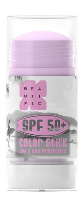 BEAUTIFIC Солнцезащитный стик с SPF50 малиновый 10 мл
