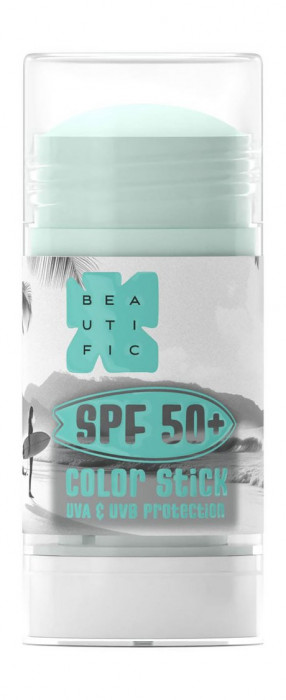 BEAUTIFIC Солнцезащитный стик с SPF50 изумрудный 10 мл