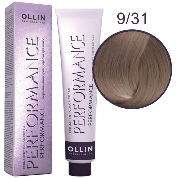 OLLIN Performance Краска  9/31 блондин золотисто-пепельный 60 мл