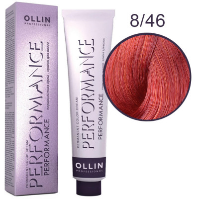 OLLIN Performance Краска  8/46 светло-русый медно-красный 60 мл