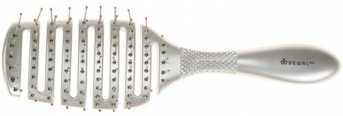 DEWAL Silver Star Щетка продувная прямоугольная нейлоновый штифт 11 рядов