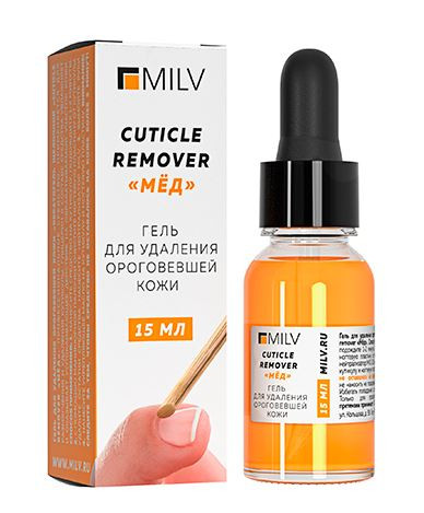 MILV Cuticles Remover Кератогель для удаления ороговевшей кожи мед 15 мл