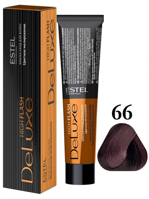 ESTEL De Luxe High Flash Краска-уход 66 60 мл