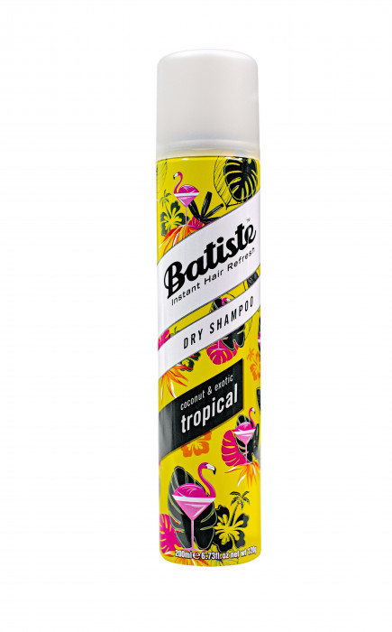 BATISTE Tropical Сухой шампунь с ароматом тропических фруктов 200 мл