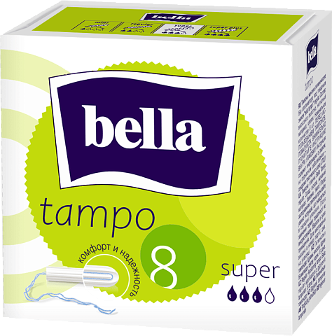 BELLA Tampo Super Тампоны без аппликатора 8 шт
