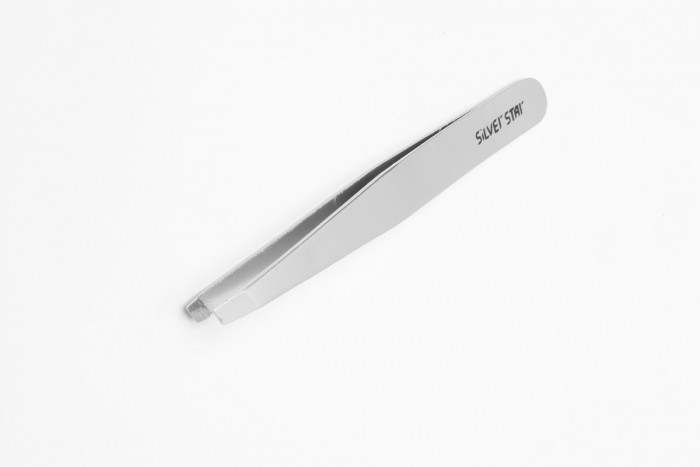 SILVER STAR Пинцет косой АТ-862