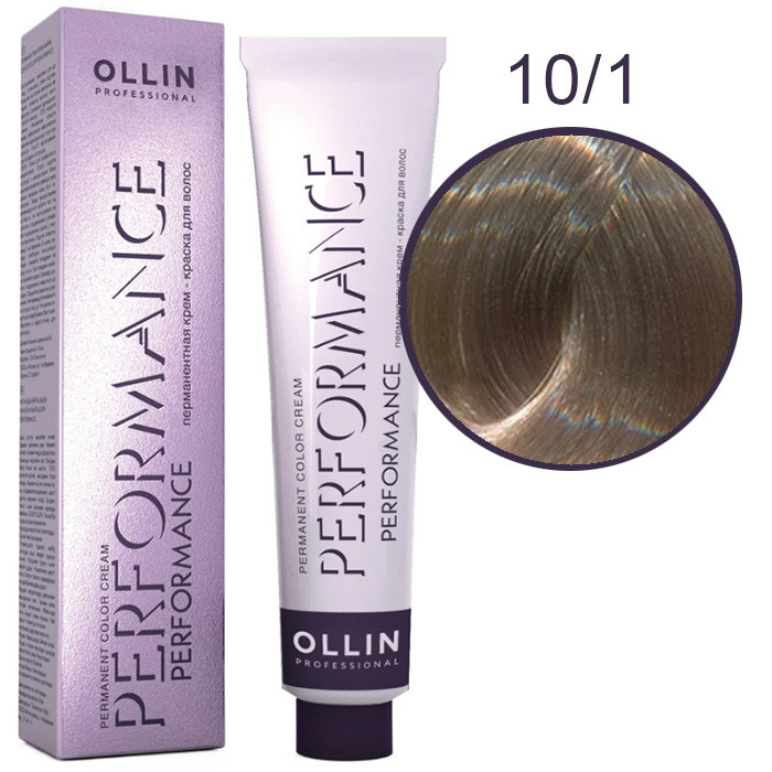 OLLIN Performance Краска 10/1 светлый блондин пепельный 60 мл