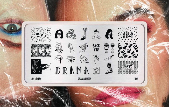 GO!STAMP Пластина для стемпинга 04 Drama Queen