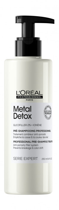 LOREAL Metal Detox Пре-шампунь для сохранения яркого цвета пористых окрашенных волос 250 мл