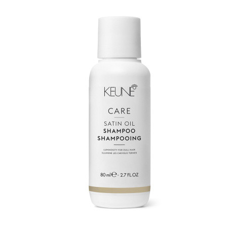 KEUNE Satin Oil Шампунь смягчение и блеск для сухих волос маракуйя 80 мл