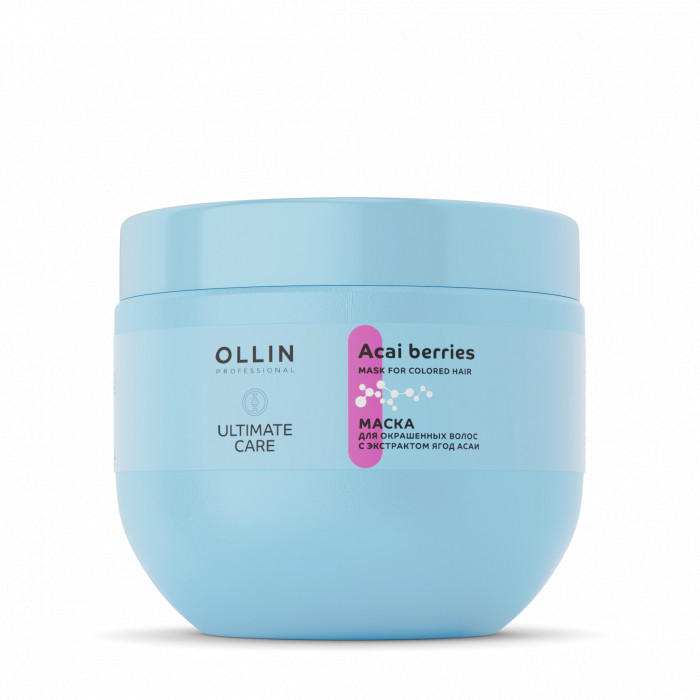 OLLIN Ultimate Care Маска для окрашенных волос я экстрактом ягод асаи 500 мл