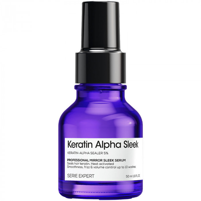 LOREAL Keratin Alpha Sleek Сыворотка перфектор для выпрямления волос 50 мл
