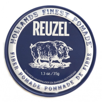 REUZEL Fiber Паста подвижной фиксации для укладки волос темно-синяя 35 г