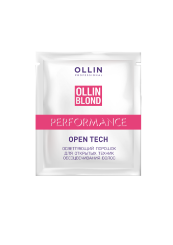 OLLIN Blond Performance Open Tech Осветляющий порошок для открытых техник обесцвечивания волос 30г