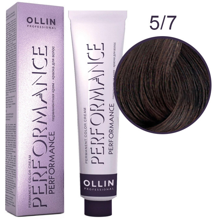 OLLIN Performance Краска  5/7 светлый шатен коричневый 60 мл