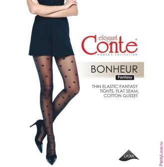 Колготки Conte Fantasy Bonheur размер 2 черный