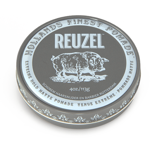 REUZEL Extreme Hold Matte Pomade Матовая помада экстрасильной фиксации серая 95 г