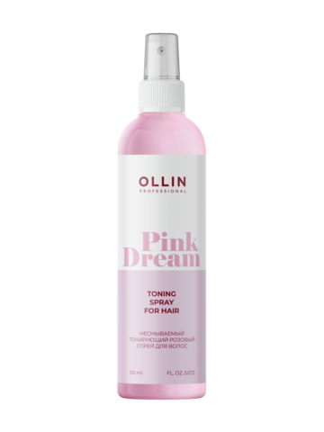 OLLIN Pink Dream Тонирующий розовый спрей для волос 150 мл