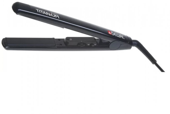 DEWAL Gray Titanium Щипцы 25*90мм 105W 140-230°C титан-турмалин