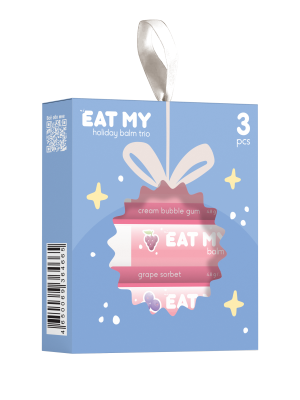 EAT MY Balm Набор бальзамов для губ Фейерверк эмоций 3 шт