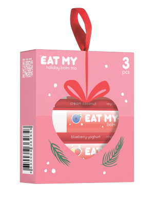 EAT MY Balm Набор бальзамов для губ Снежная нежность 3 шт