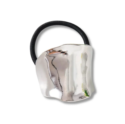 GLAM-TECH Wavy Hair Cuff Silver Резинка для волос металлическое полукольцо