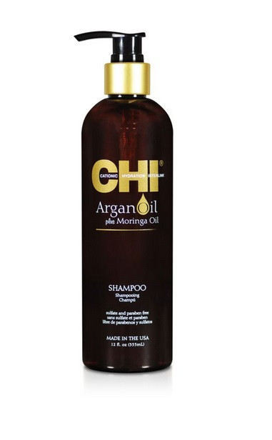 CHI Argana Oil Шампунь с маслом арганы и маслом моринга 340 мл