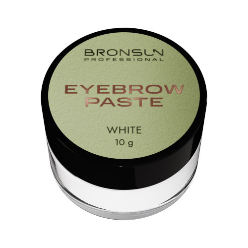 BRONSUN Паста для бровей белый 10 гр