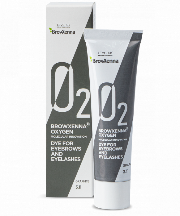 BROW XENNA OXYGEN O2 Краска для бровей и ресниц 3.11 Graphit 15 мл
