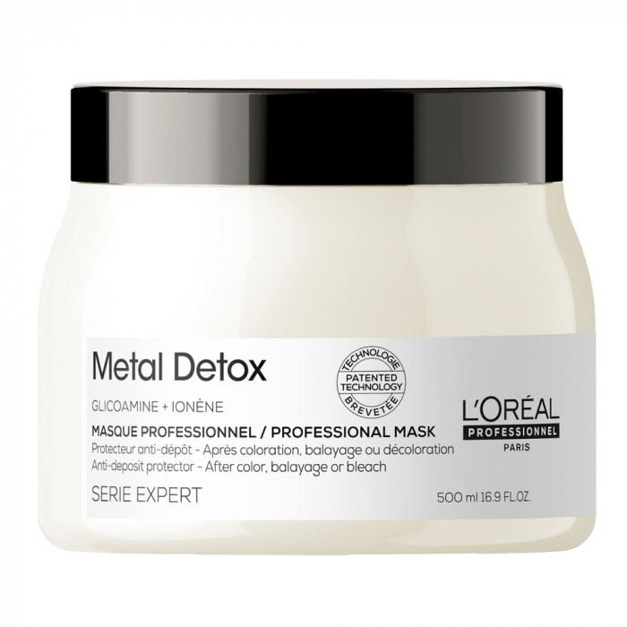 LOREAL Metal Detox Маска для восстановления окрашенных волос 500 мл