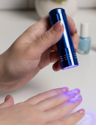 Фонарик для маникюра UV/LED 9 диодов синий LUF-04