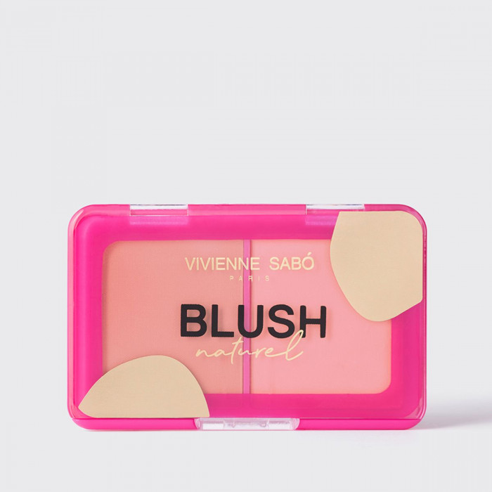 VIVIENNE SABO Палетка румян Naturel 02 цвет пыльно-розовый-розовый